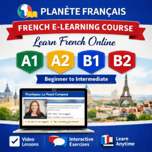 Online French School - A1 A2 B1 B2 - E-Learning Course